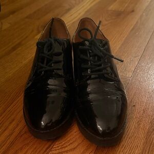 Rebecca Minkoff Black Patent Leather Oxford Shoes 6.5